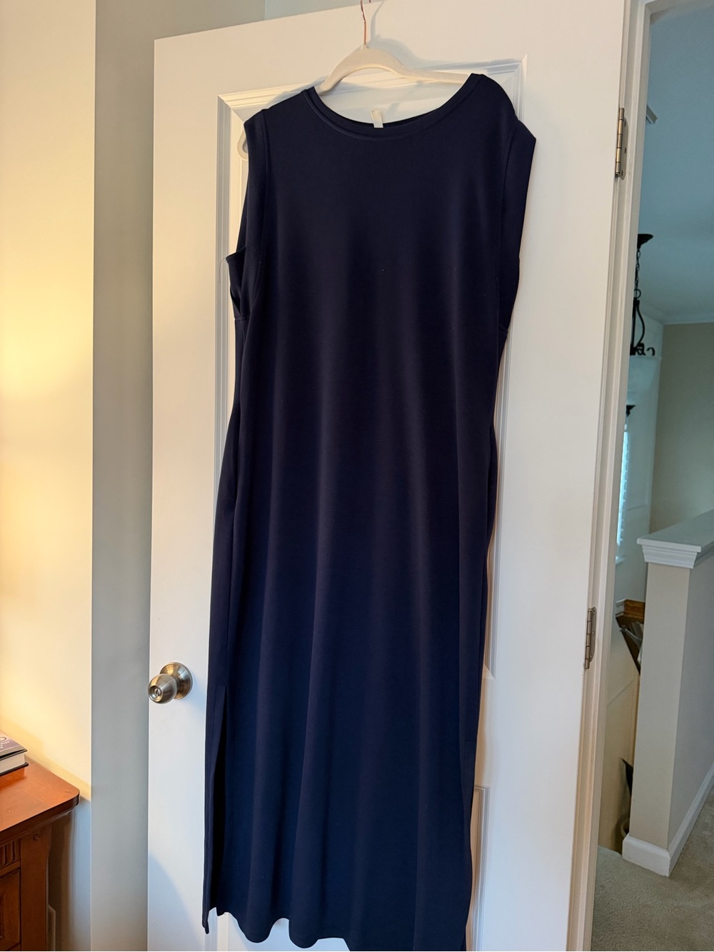 Sleeveless Navy Maxi Dress - Timeless Women's Dress